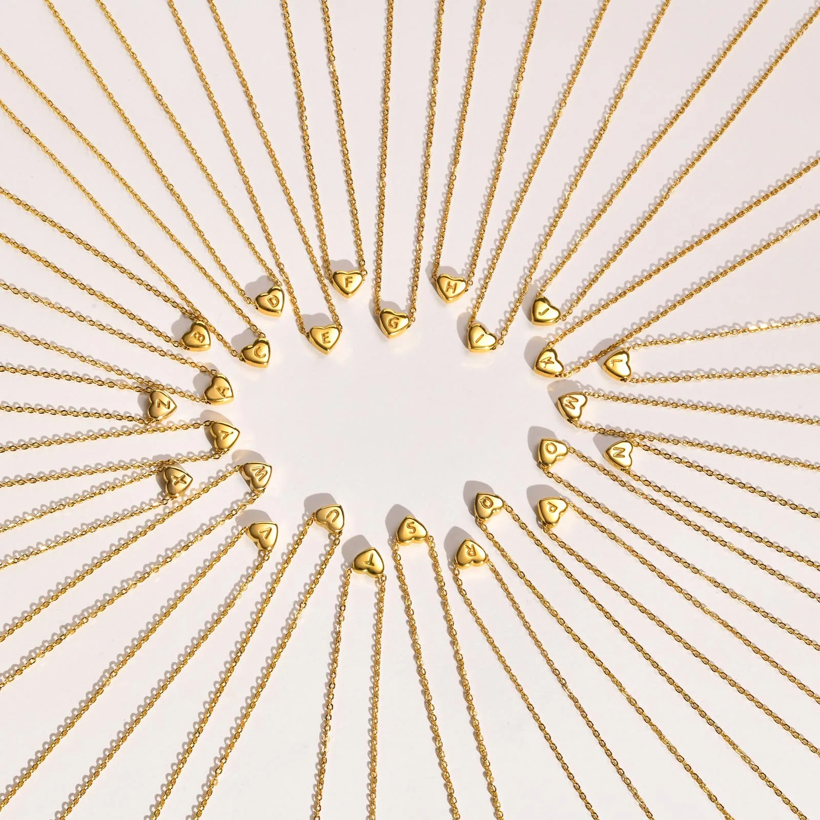 Personalized Letter Heart Choker Necklace for Women, Alphabet Necklace Stainless Steel Stackable Girlfriend Gift