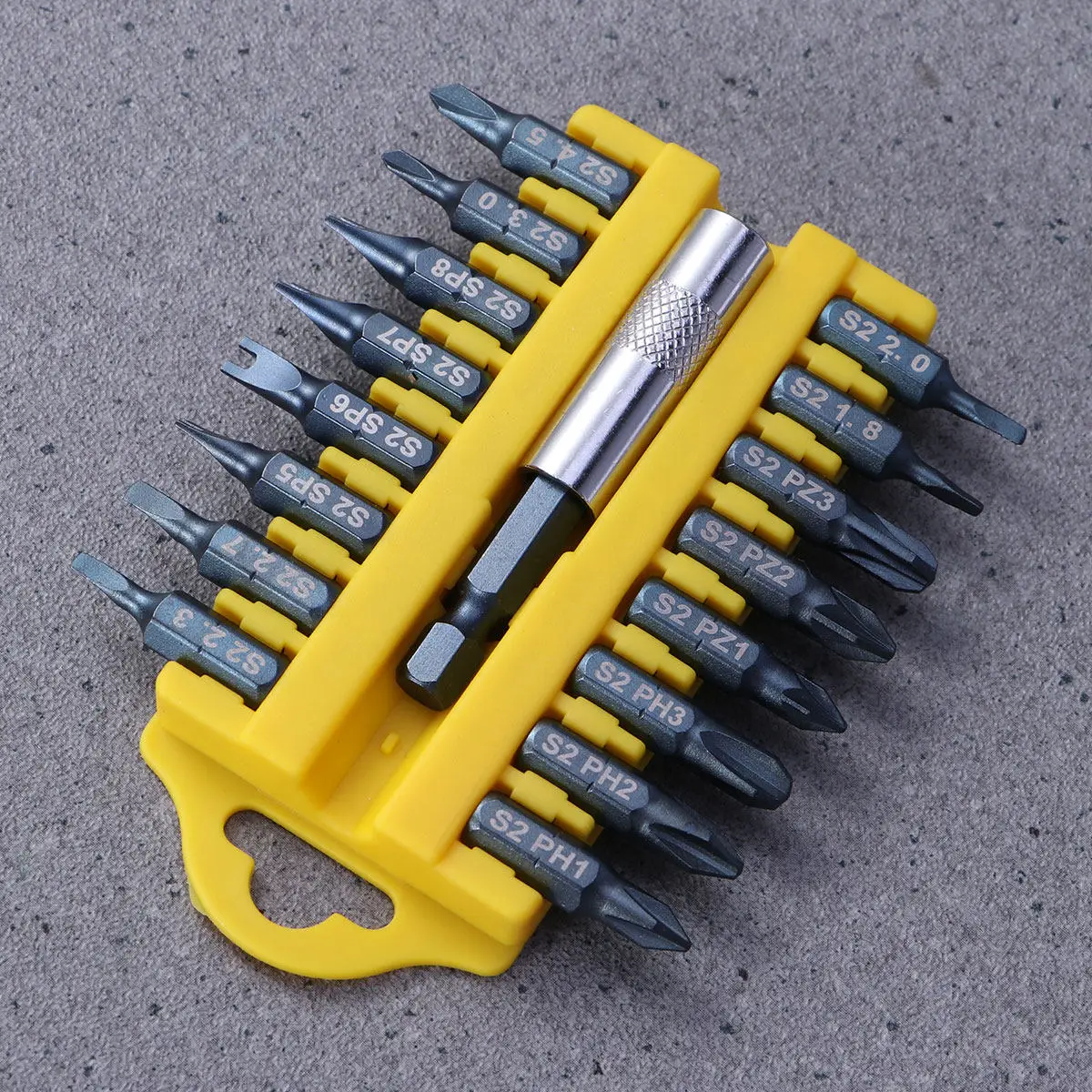 Magnetic Screwdriver Bit Set 16 in 1 S2 Steel Cross Y U Triangle Bits with Organizer Case for Repairs