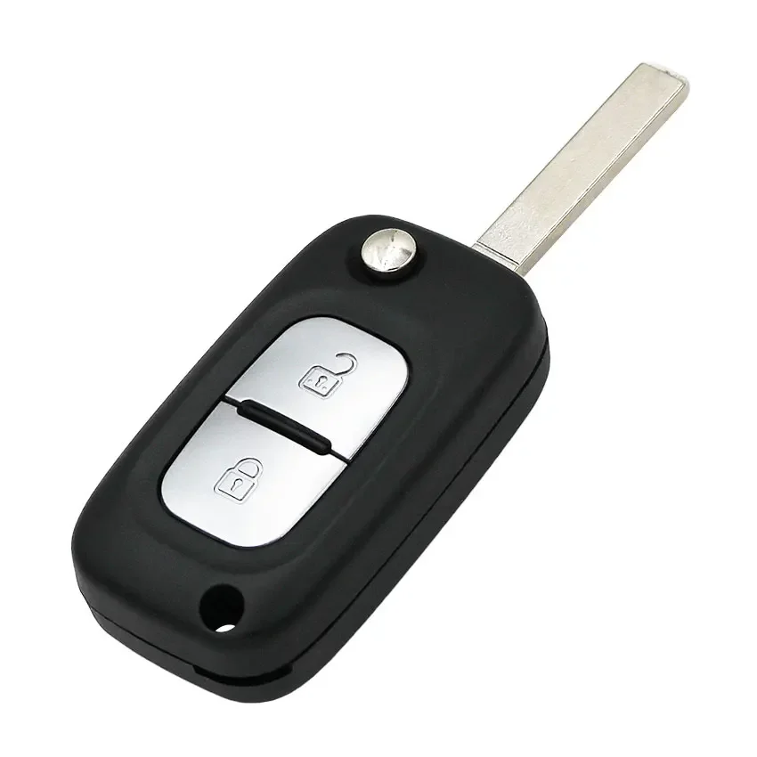 2 Buttons Folding Flip Remote Key 433MHZ ID46 PCF7961 Chip for Renault Clio Twingo Kangoo Master Modus P/N 1618477A