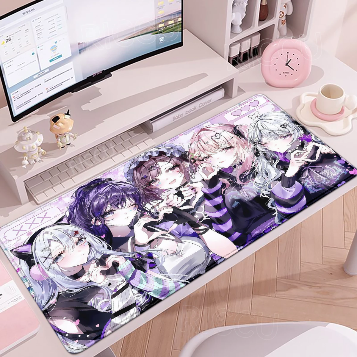 

PJSK Project Sekai Colorful Stage Large Mouse Pad Kawaii Anime Girls Mousepad XXL Computer Laptop Non-slip Keyboard Desk Mat Rug