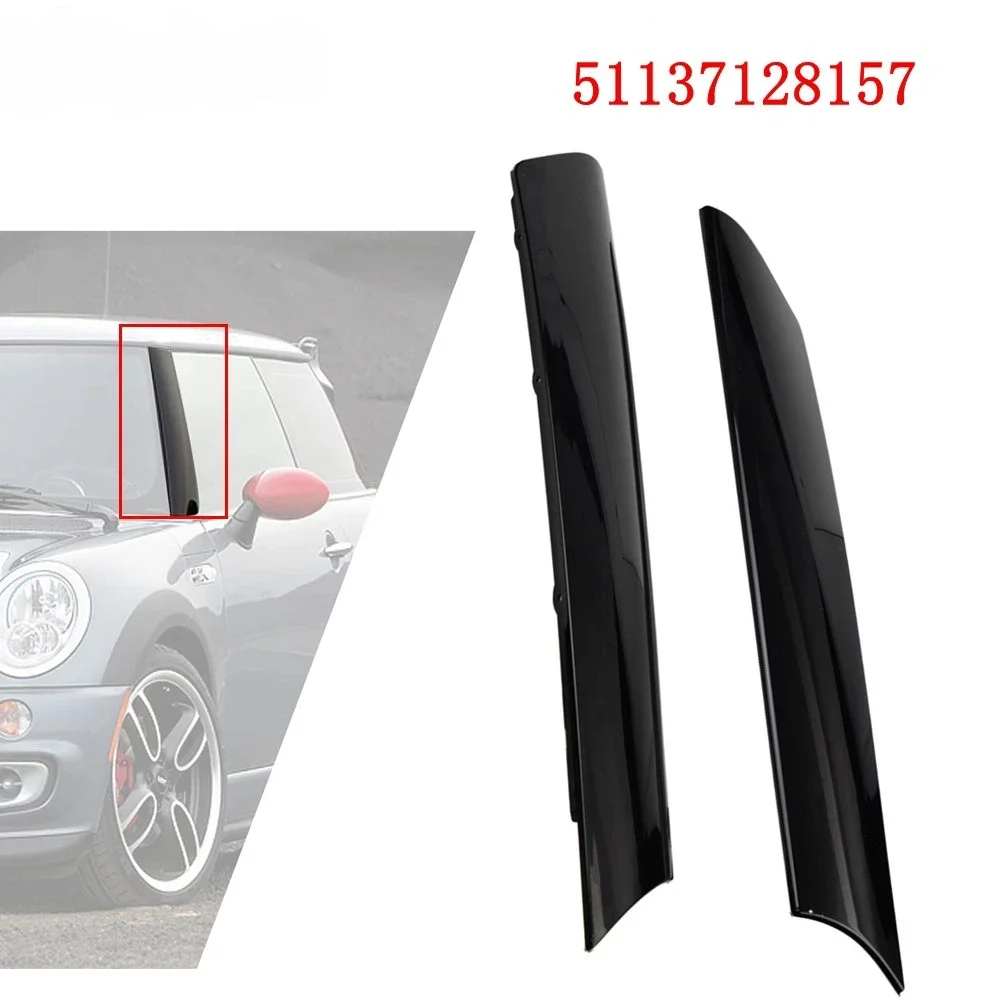 

51137128157 Front Left& Right Driver Side Window Windshield A Pillar Trim Molding Black Trim Cover For Mini Cooper R50 R52 R53