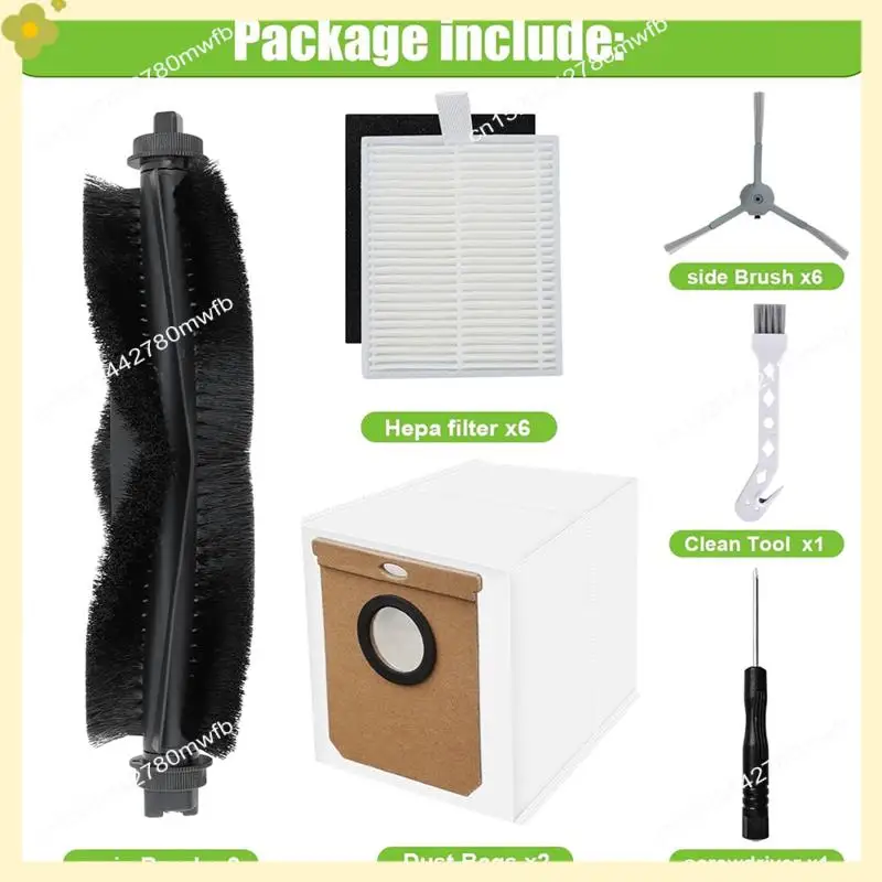 

LDHL For Eufy L60/ L60 SES/ L50/ L50 SES Robot Vacuum Cleaner Main Side Brush Hepa Filter Mop Cloth Dust Bags Parts