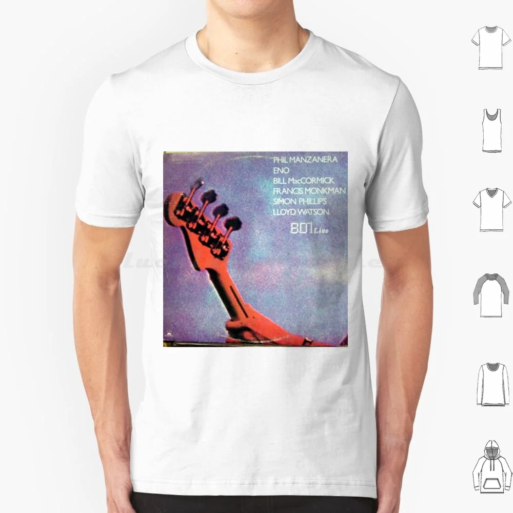 Camiseta 801 Live, Eno, Música, Art Rock, 6xl, de algodón, camiseta genial, música, glam, banda, pop, años 80, Brian Eno, años 70, Eno, Bowie, Bryan Ferry