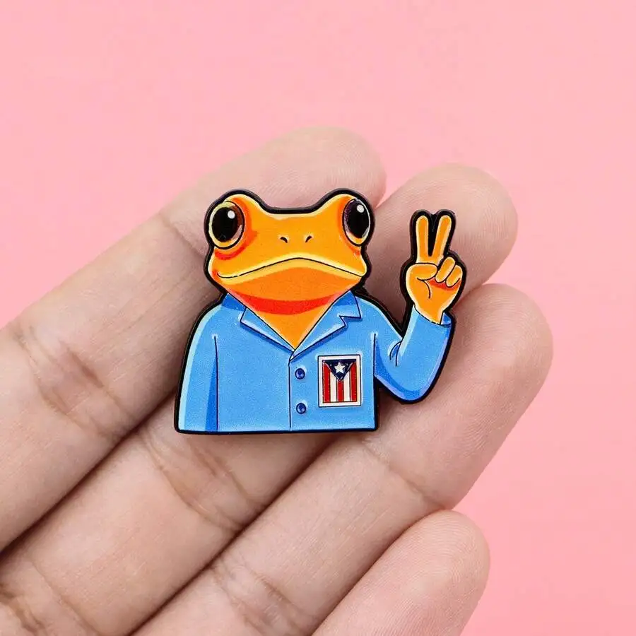 

Frog Enamel Pin Lapel Badge For Backpack Clothes Jewelry Fashion Accessory