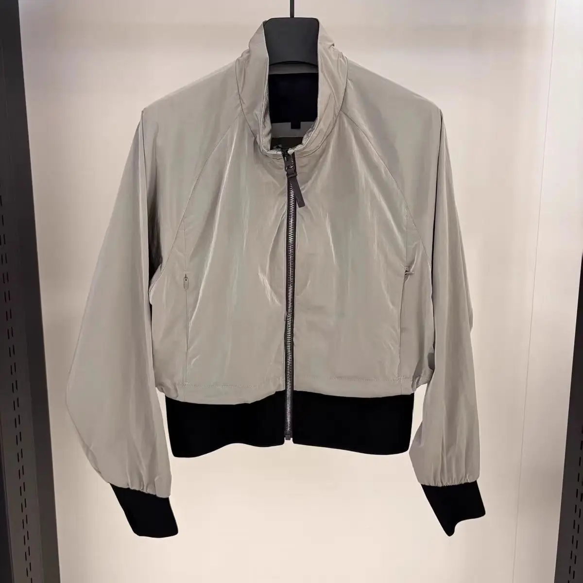 

Женская ветрозащитная куртка для гольфа с воротником-стойкой, цветными блоками и подкладкой, с длинными рукавами, спортивный повседневный топ