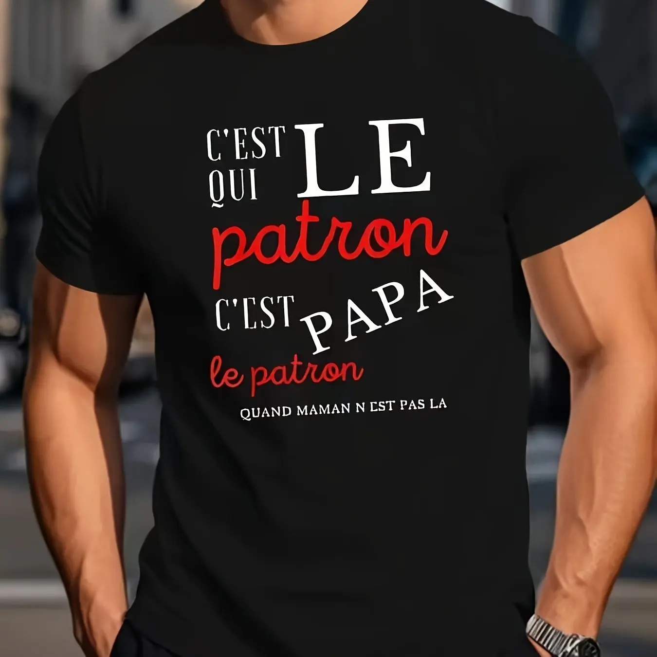Men's French Dad Humor T-shirt 