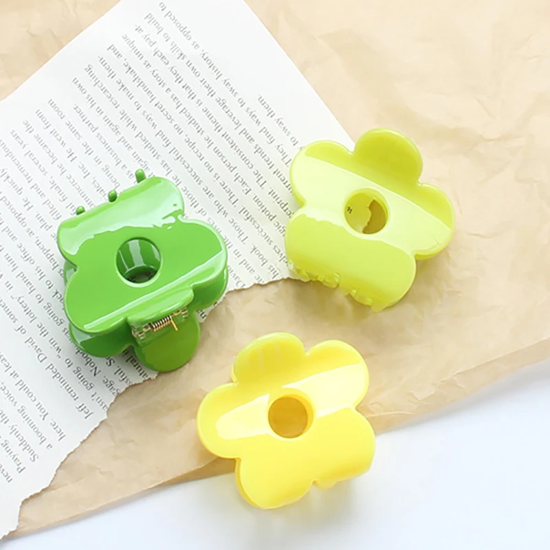 Japanese And Korean 6CM Acetic Acid Hair Clip Elegant And Sweet Flower Clip Back Head Updo Shark Clip Hair Accessories
