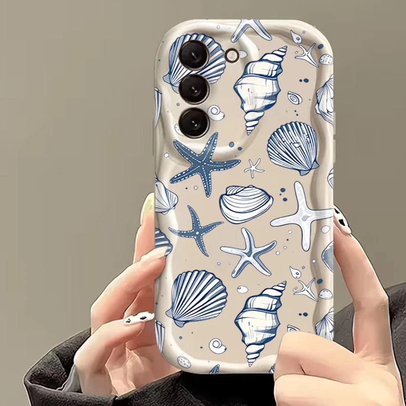 Hülle für Samsung Galaxy S26 S24 S25 Ultra S23 S22 Plus FE A57 A37 A17 A56 A36 A16 A06 A15 A35 A55 Bunte Meeresorganismen-Abdeckung – Detail 9