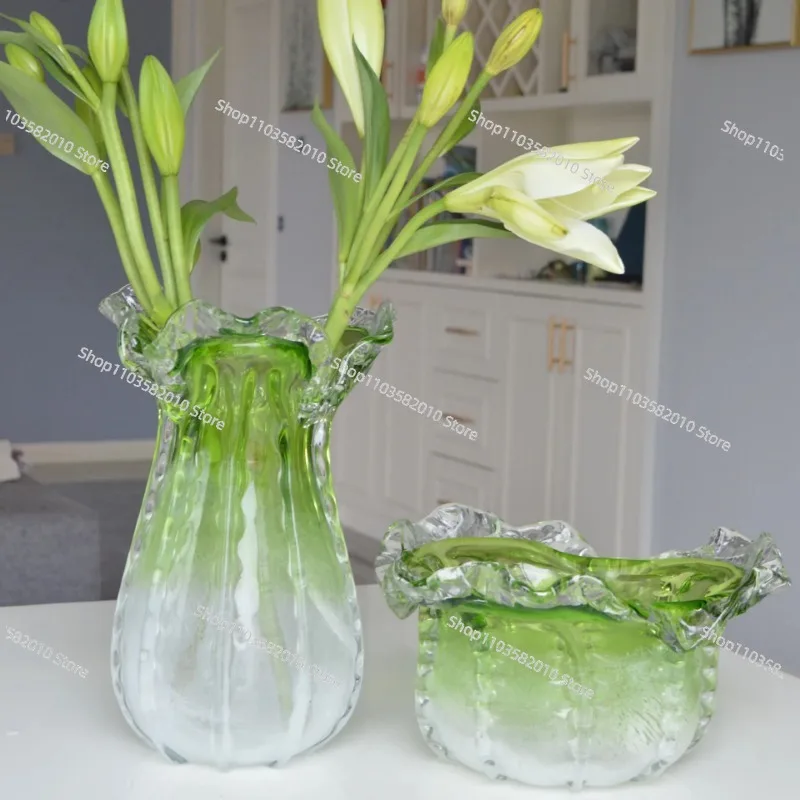 Handblown Art Glass Vase 