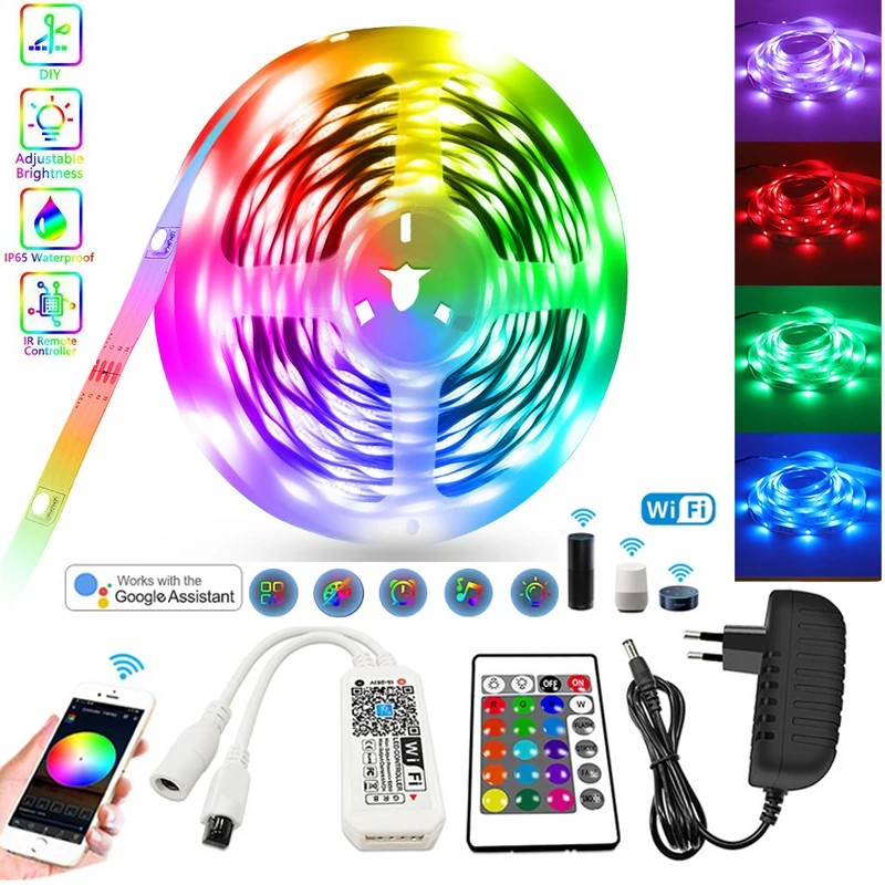 

LED Strip Lights USB LED Strips Bluetooth Lamp DC24V Phone APP Control TV Backlight RGB 5050 Bedroom Party Decoration Luces Led