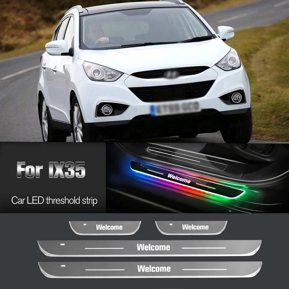 

Car Door Sill Light For Hyundai IX35 2009-2015 2010 2012 2013 2014 Customized Logo LED Welcome Threshold Pedal Lamp Accessories