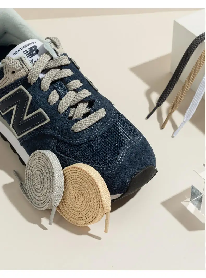 1 Paar verdickte, solide Schnürsenkel, klassische flache Schnürsenkel für sportliches Laufen, Sneaker-Schnürsenkel, Schuhe, Stiefel, 0,8 cm Breite, Schnürsenkel-Schnur – Detail 9