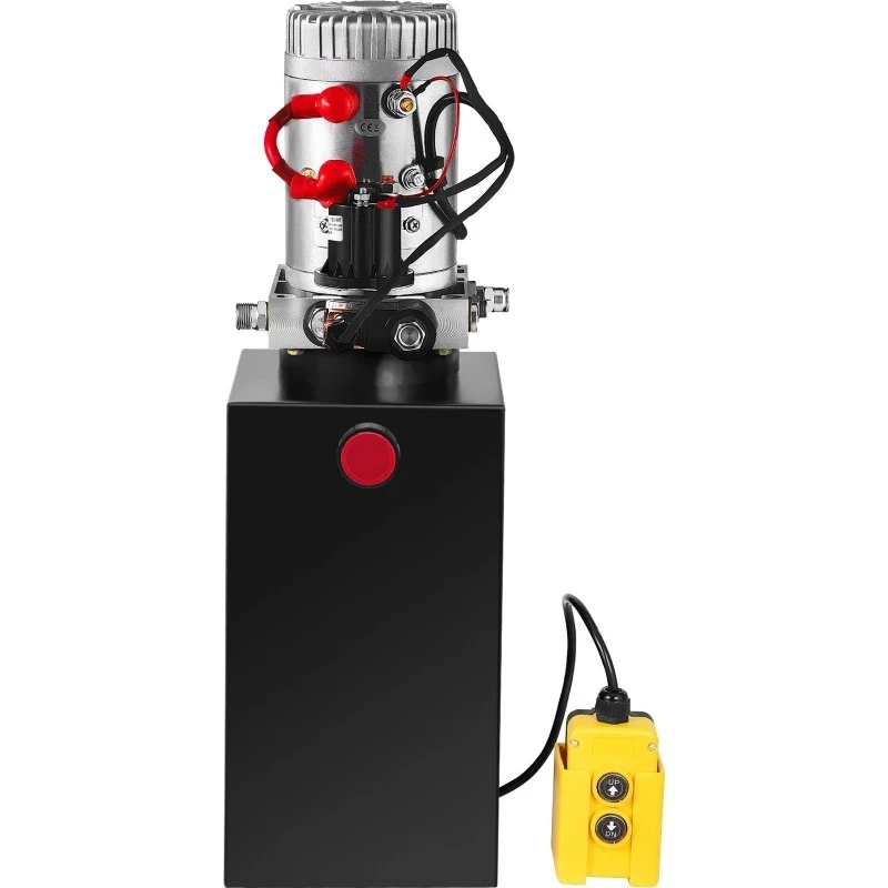 10L truck hydraulic pump 10 quart iron box single acting hydraulic pump 12VDC control hydraulic system equipment
