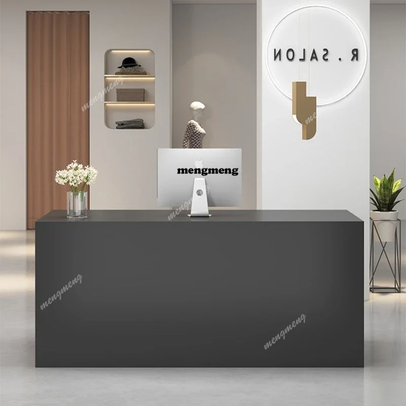 

New arrive Boutique Small Reception Counter Luxury Decor Retail Store Reception Counter White Cosmetic ShopTheke Rezeption Offic