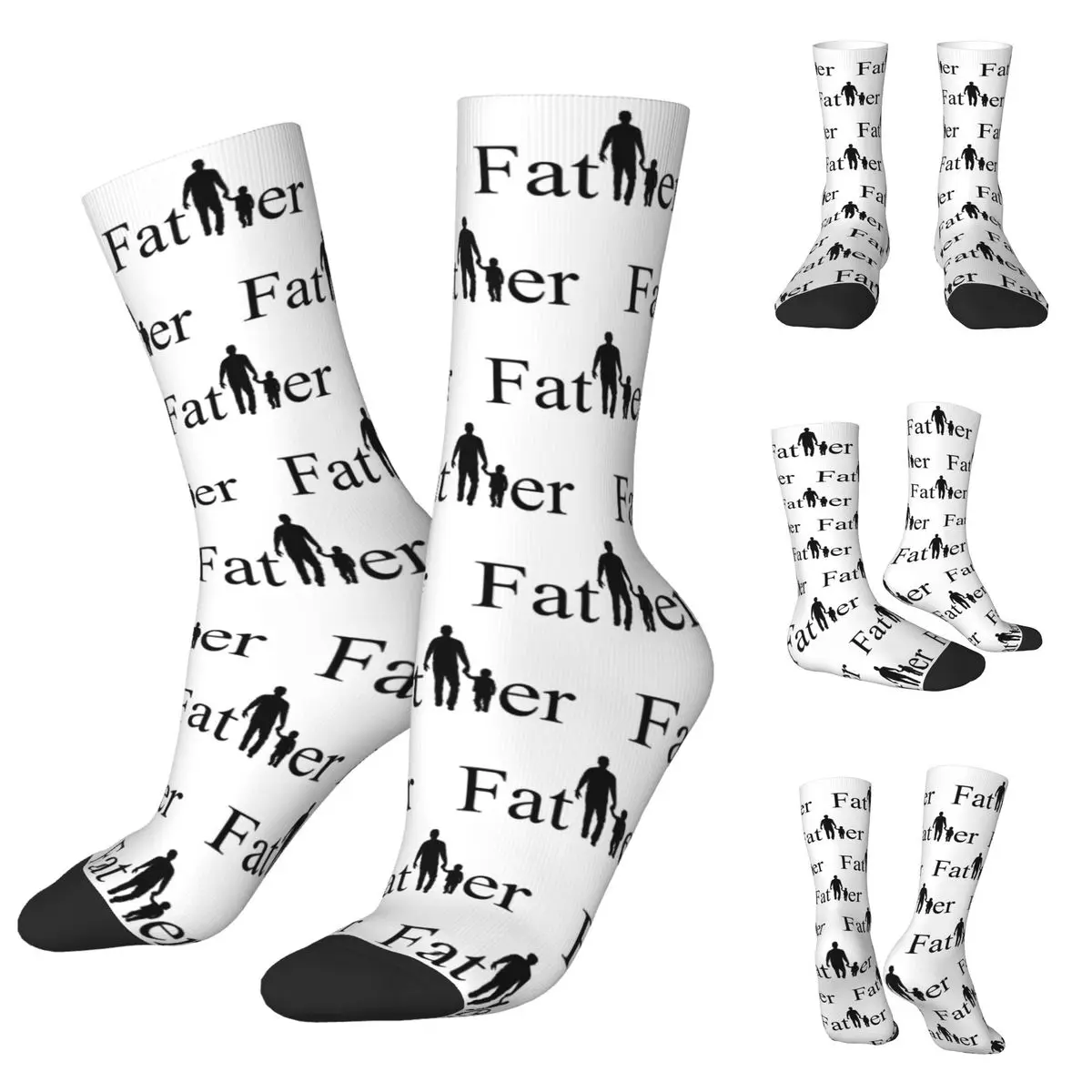 Super Papa Männer Frauen Socken, wind dichter schöner Druck geeignet für alle Jahreszeiten, die Vatertag geschenke anziehen