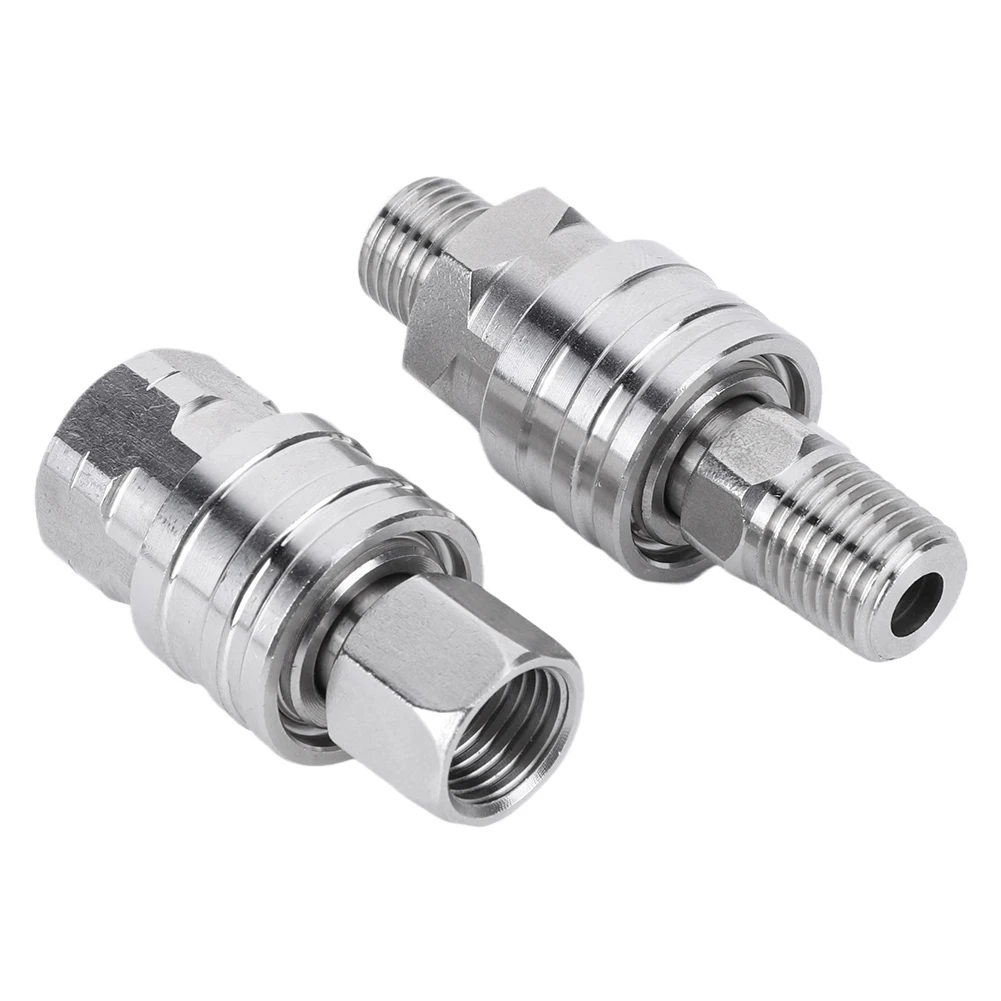 4Pcs Pipe Hose Adapter Internal External Thread 1/4 Inch Quick Connect Pressure Washer Fittings High Pressure Washer Adapter Set