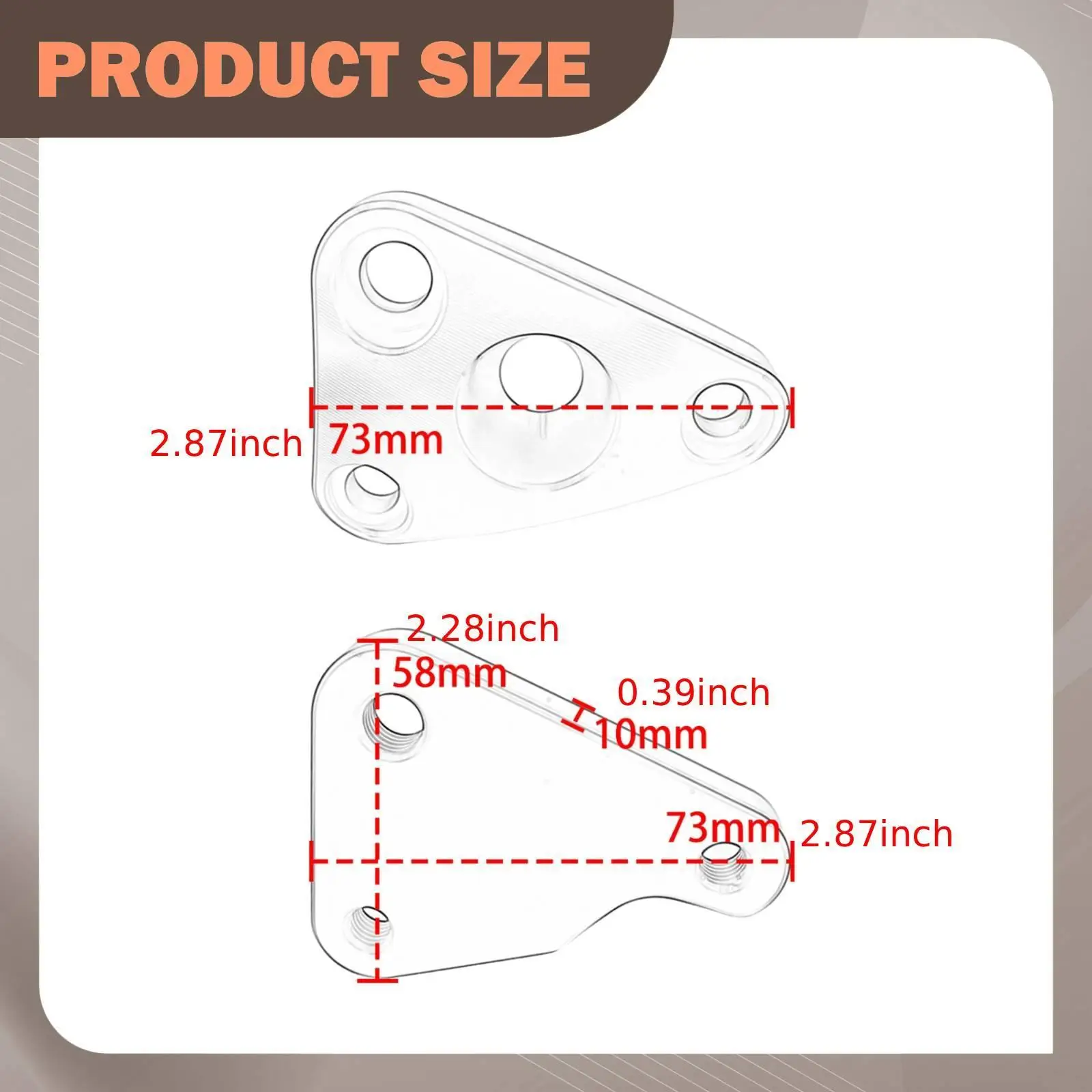 Rear Lowering Link Compact 7.3x5.8cm Aluminum Alloy Linkage Part for Vespa Primavera150 Upgrade