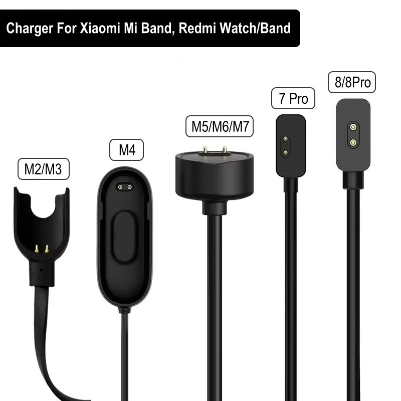 

Charging Cable For Xiaomi Smart Band 8 Pro 7 Pro 6 5 4 2 Mi Band Redmi Watch 5 4 Lite Active Bracelet USB Dock Magnetic Charger