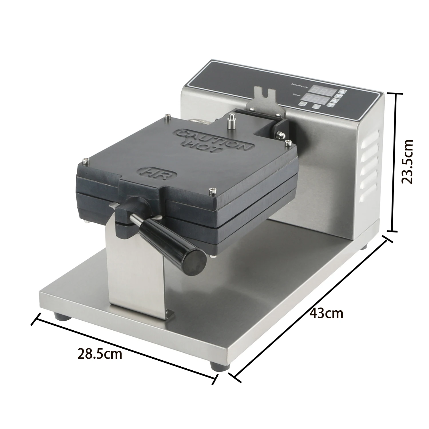 Machines Nonstick Rotary Korean Waffle Equipment Commercial Electric Double Square Waffle Maker with Removable Plates