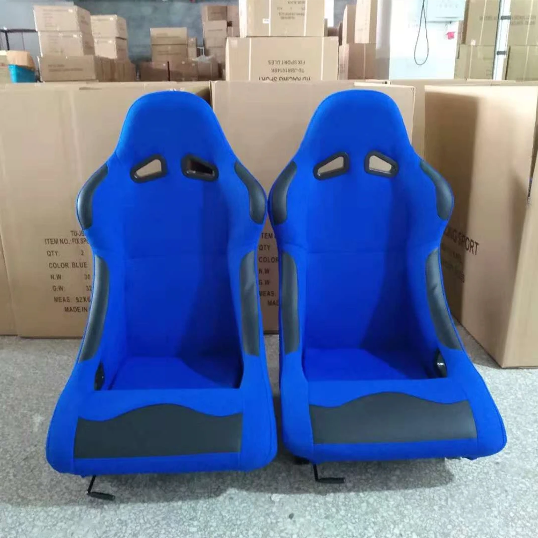 

High Quality Universal Sport Style Racing Car Seat Popular Blue Bucket Seat Can Be Customized