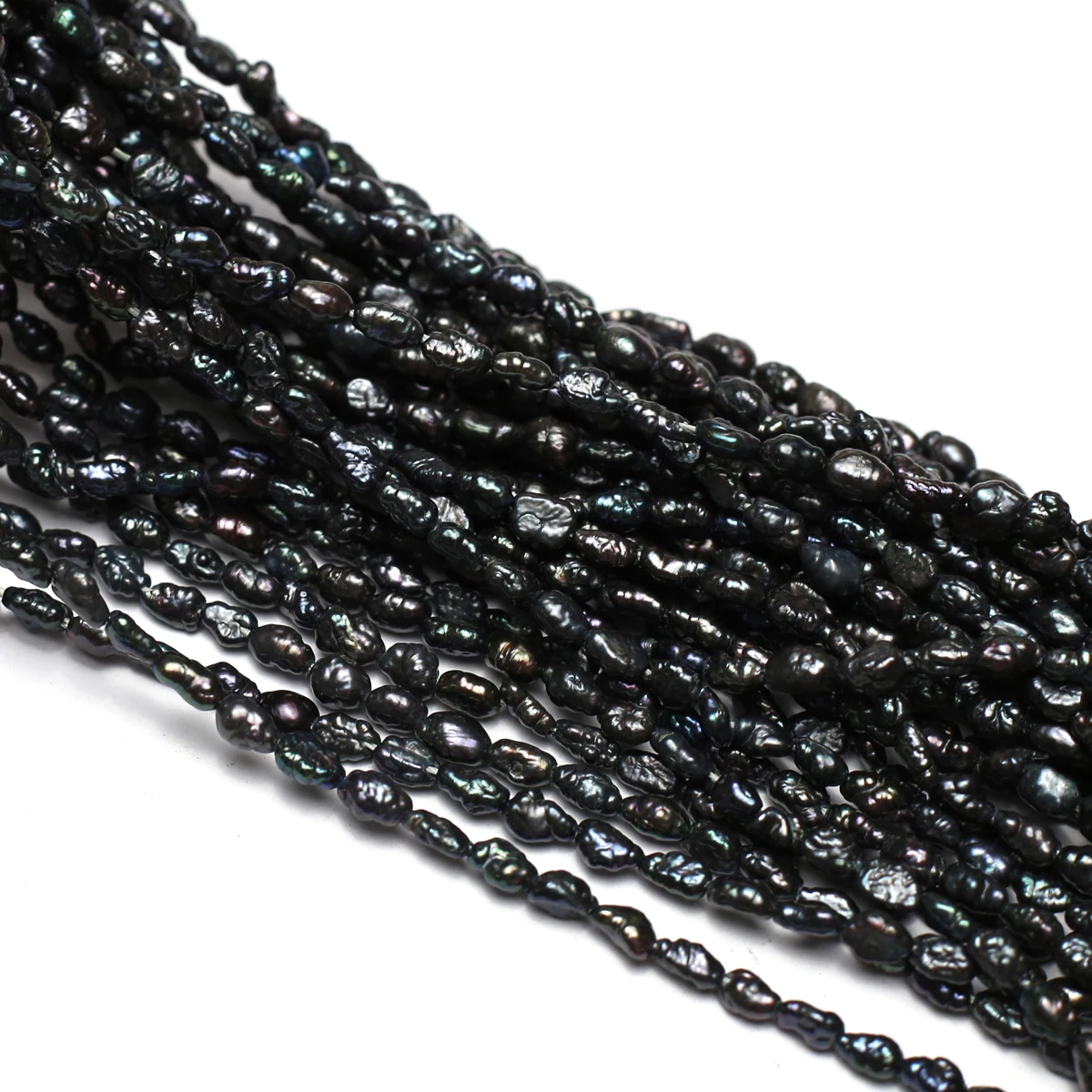 Natural Freshwater Pearl Rice Shaped 4-5mm Through-hole Beads Jewelry Making DIY Necklace Bracelet Earring Accessories Gift