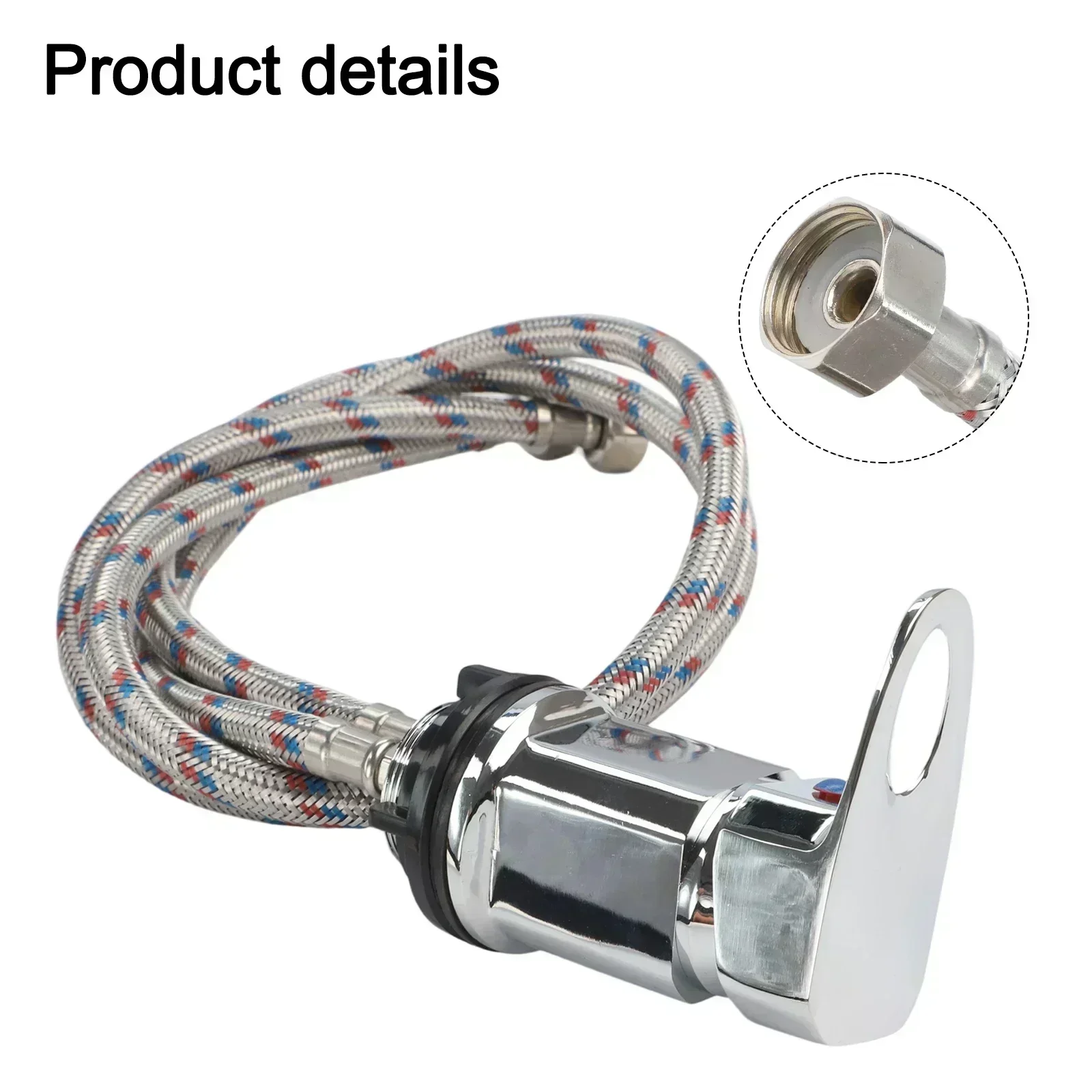 Camper Accessories Mixing Valve Camping Showers Easy Installation On-Demand Functionality Stainless Steel Parts For RVs