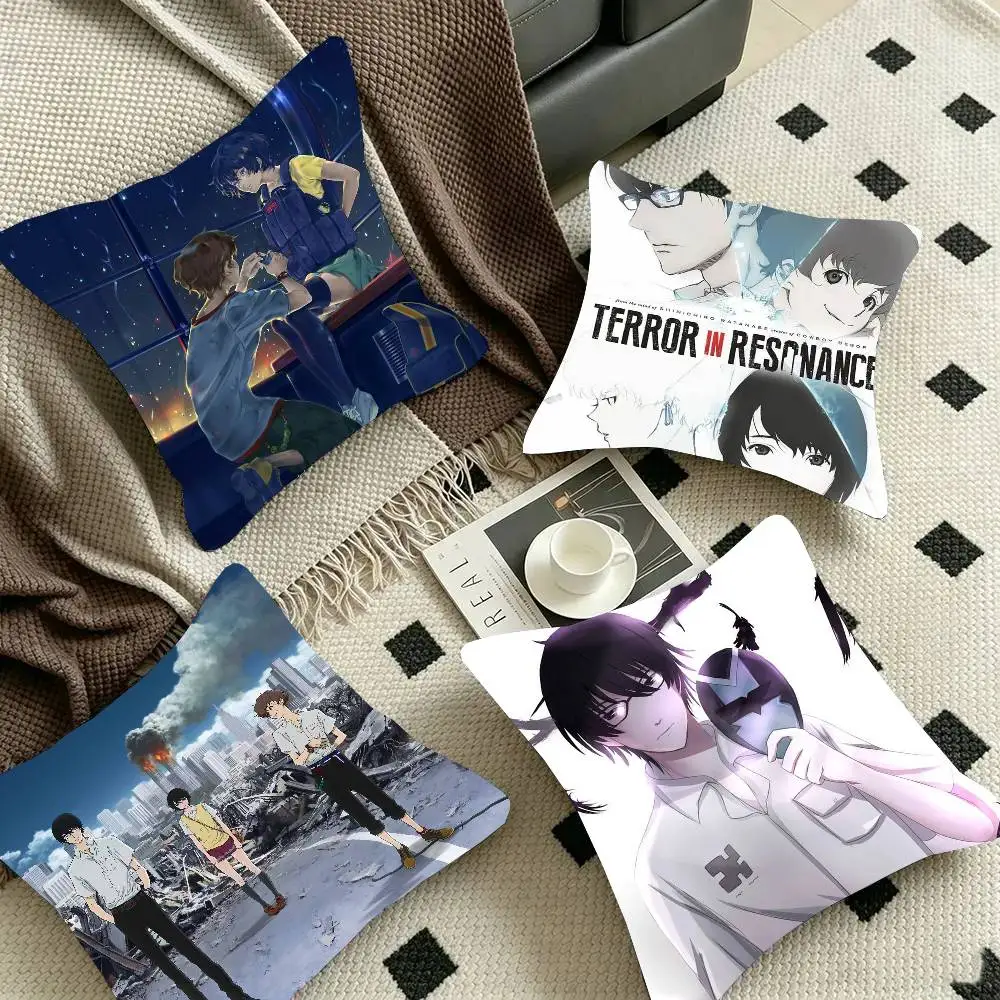 Terror In R-Resonance Anime Pillow Case Fashion Square Pillowcase Bedroom Sofa Room Ins Decoration Leisure