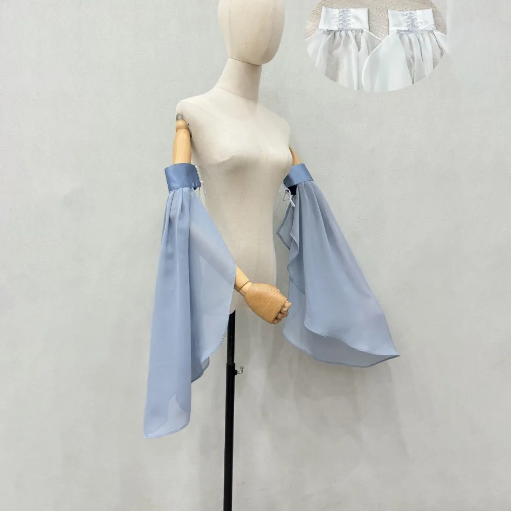 

Модные солнцезащитные перчатки с длинными тюлевыми рукавами, дышащие шифоновые съемные рукава, тонкие прозрачные свадебные перчатки для свадебной вечеринки