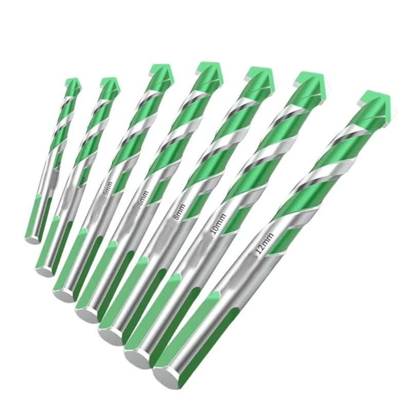 

652F Super Hard Cutting Drilling Bit Twist Drill Bit 3-12mm for Tile Concrete Metal Impact Drill Bits Woodworking Tools