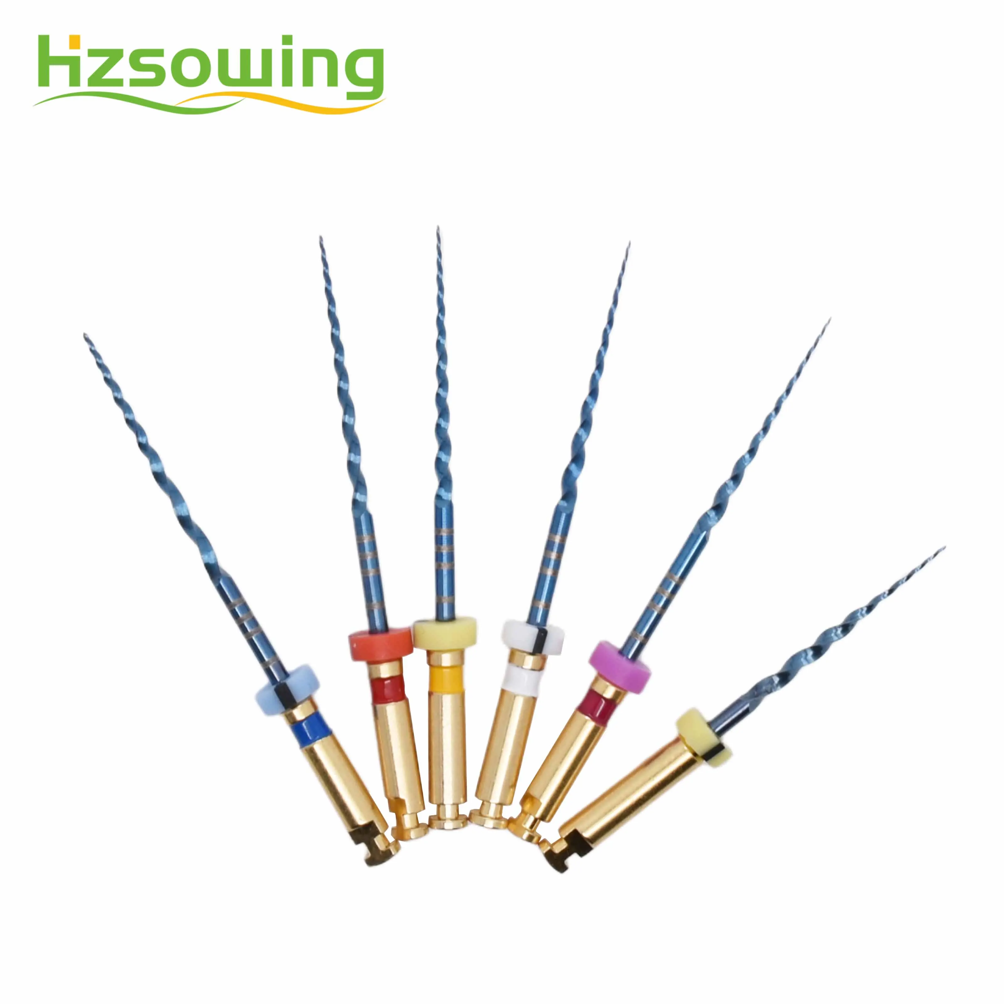 Dental Rotary Files Super Taper Endodontics Flexible Files Blue Color With Heat Activation Engine Use Dentist Materials