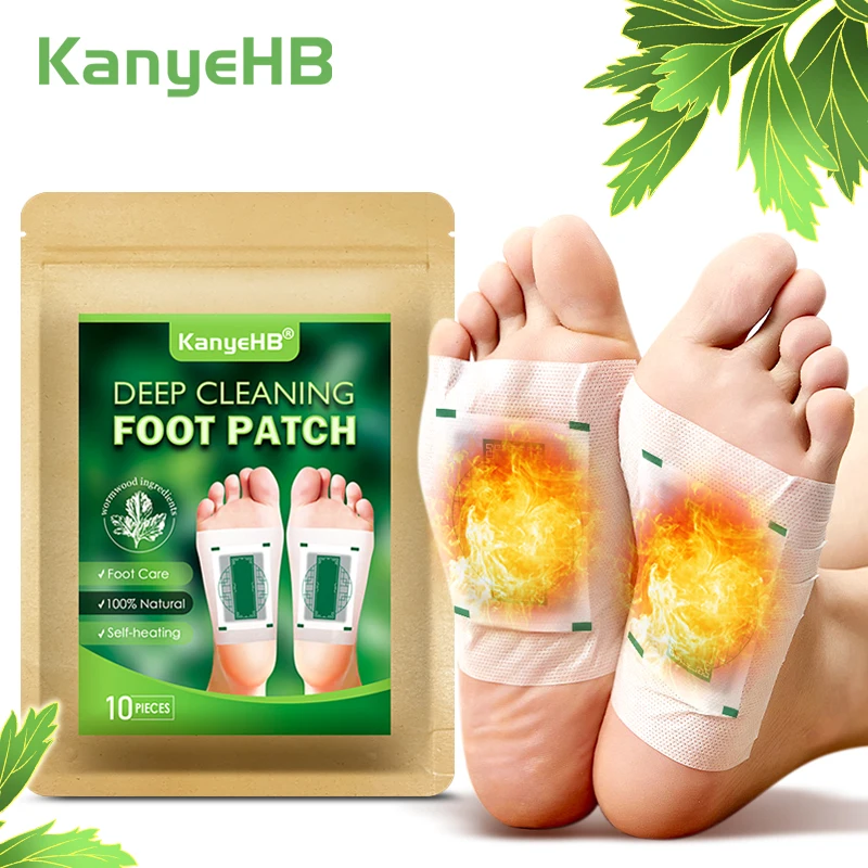 

10pcs=1bag Bamboo Foot Patch Deep Cleaning Body Detox Clearing Damp Detox Foot Patch Healthcare Improve Sleep Bad Breath W029