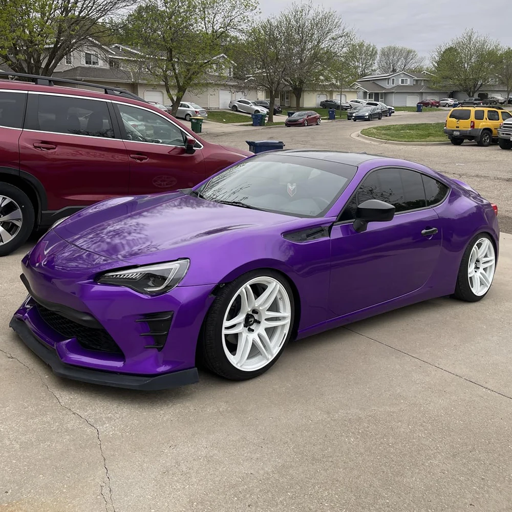 

AURORA FILM PURPLE High Quality Car Vinyl Wrap Full Roll 5x59ft Auto Body Decoration Decal Stickers Motorcycle PET Air Release