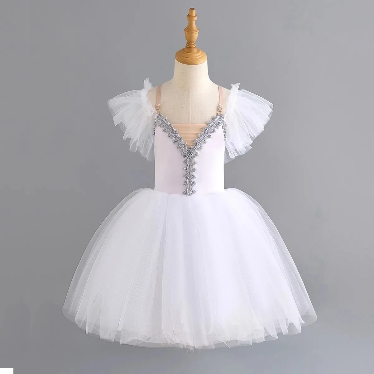 Girls' Tutu Cherry Carrot Performance Costume, Gauze Skirt, Gauze Stage Costume, Little Swan Dance