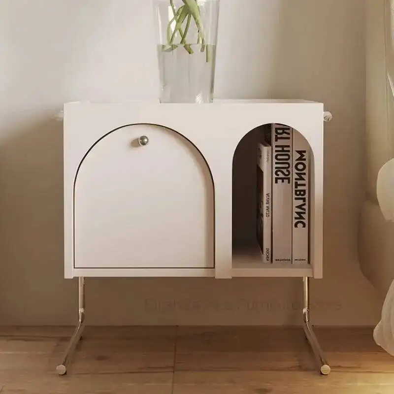 

Simple White Bedroom Bedside Cabinets Nightstand Table Modern Bedside Table Nightstand Coffee Muebles Home Furniture YY50BC