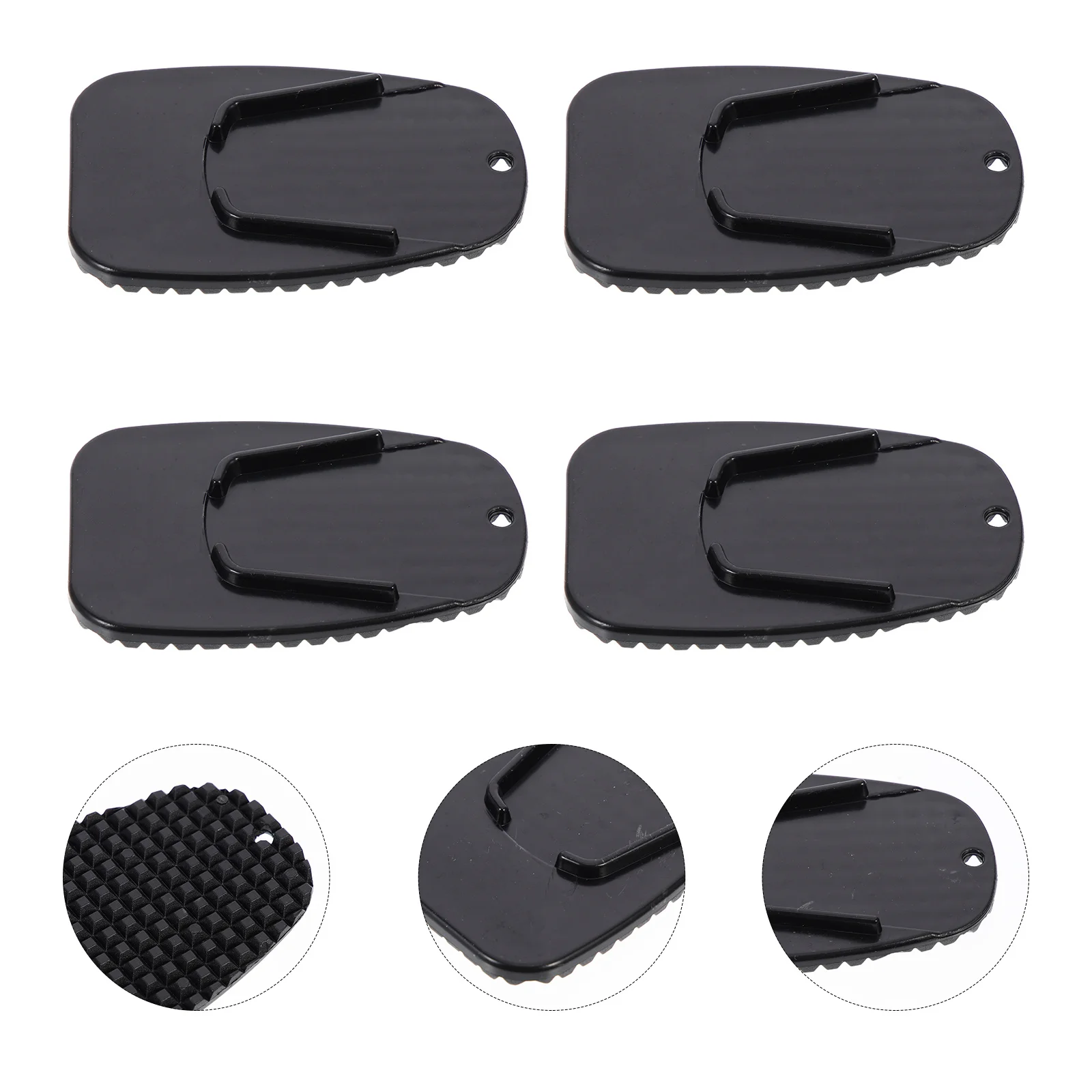 

4pcs Side Stand Foot Pads for Motorcycle Dirt Bike Kickstand Anti-Scuff Corrosion Support Parking Rack Accessories