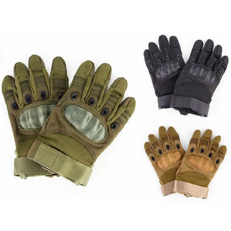 Air Soft Carbon Fiber Tactical Gloves, Full Finger Touch Screen, Outdoor Protection, Tarkov Hunting Accessories, Single Leather