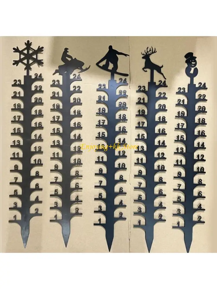 

Q1JB 24Inch Snow Gauge for Yard Snow Gauge Snow Measuring Gauge Winter Snowflakes