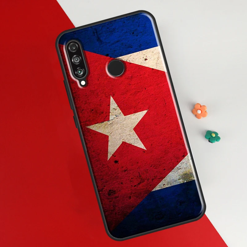 Cuba flag Art Cover For Huawei P30 Pro P50 P20 P40 Lite P Smart 2021 Nova 5T Case For Honor 50 8X 10i