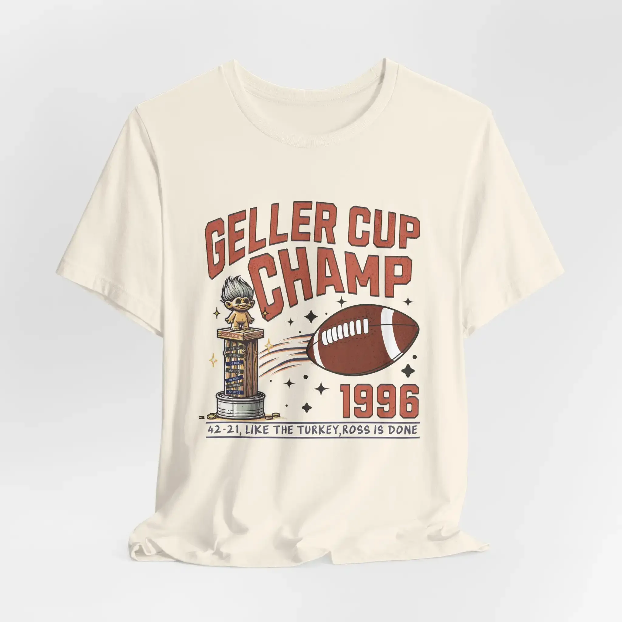 Vintage Geller Cup Bowl Friendsgiving T Shirt Thanksgiving Funny Retro