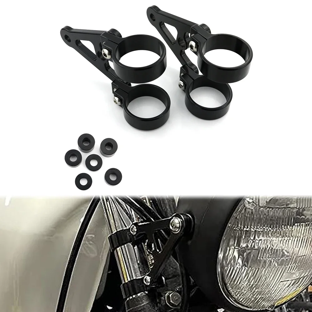 

40mm 41mm 43mm 45mm 48mm Fit For Honda Kawasaki Yamaha Ducati BMW Triumph Buell Universal Mount Headlight Brackets Fork Tubes