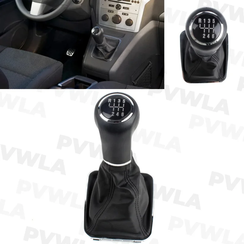 For Opel Zafira B 2005 2006 2007 2008 2009 2010 Car-styling 1 PC 6 Speed Gear Shift Knob With PU Boot Car Accessories