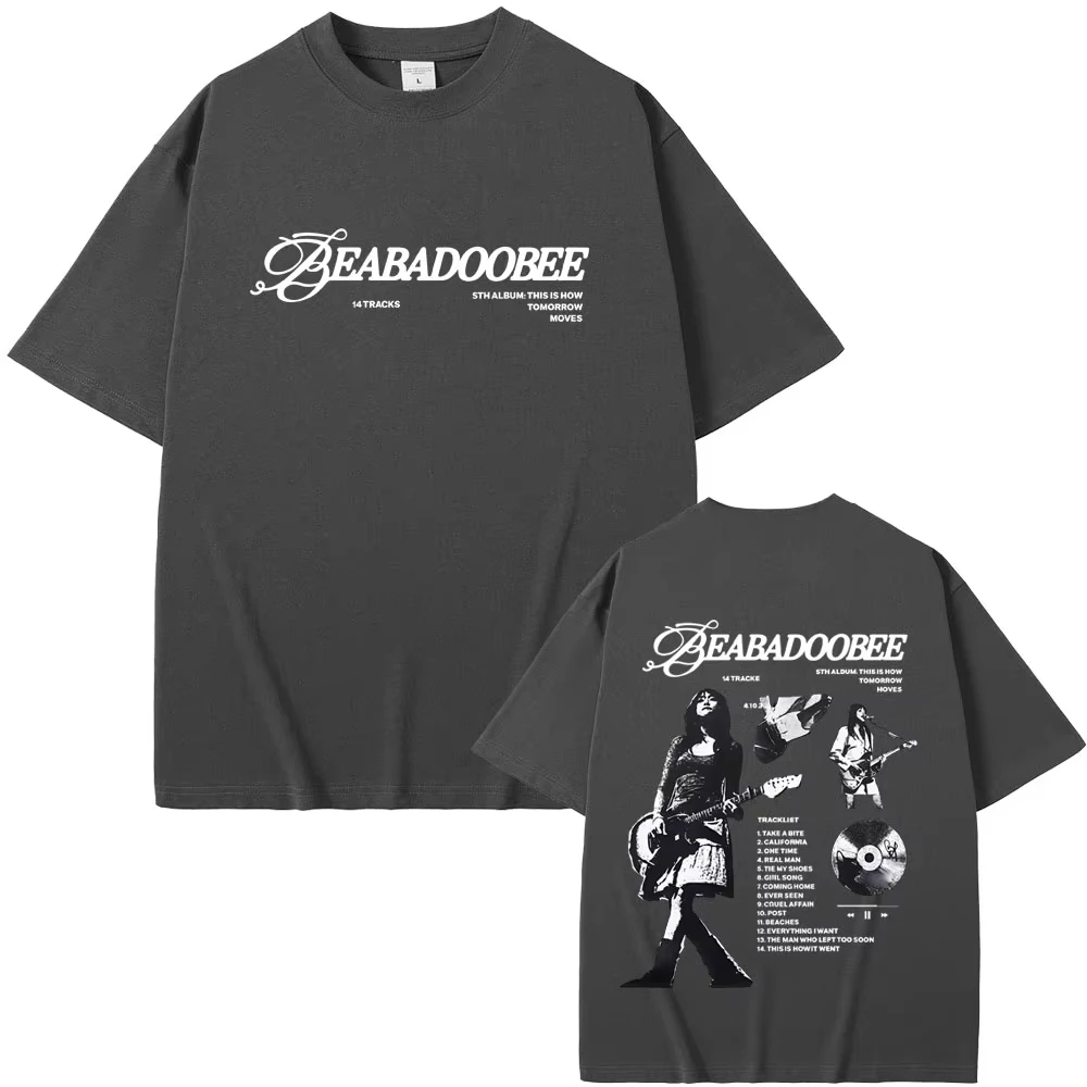 Beabadoobee This Is How Tomorrow Moves Tour T-shirts Men Women Hip Hop Fashion Oversized Streetwear Male Casual Vintage T-shirts