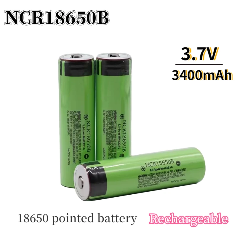 18650 100% Original NCR18650B 3.7V 3400mAh 20A Discharge Panasonic 3.7V 18650 Rechargeable Lithium Battery High Quality