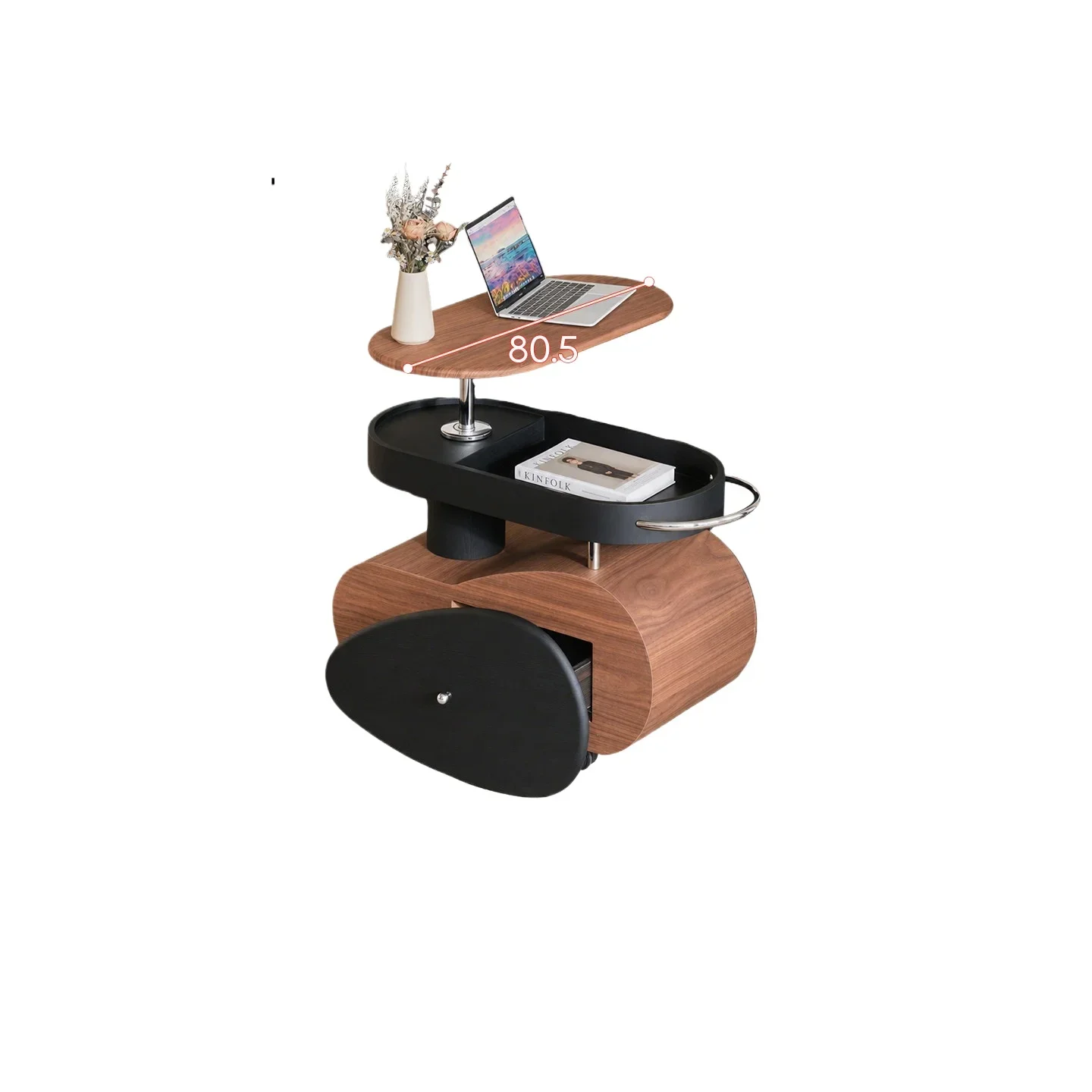 XCX medieval trolley sofa side cabinet mobile lifting side table