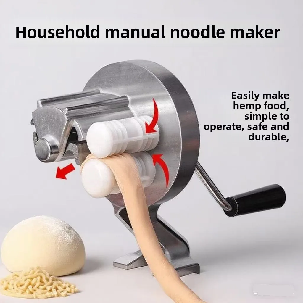 Pasta manual noodle machine, hemp food machine, hand crank noodle machine, macaroni machine