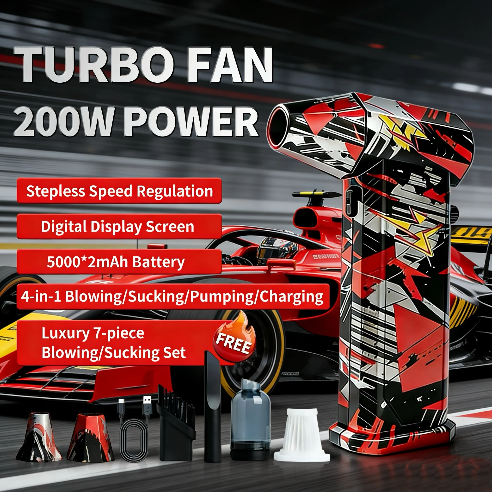 توربو مروحة X9 فراغ منظف الغبار 300000 دورة في الدقيقة فرش منفاخ الهواء 58 متر/الثانية الرياح توربو مروحة نفاثة المحمولة منفاخ الغبار الكهربائية #1