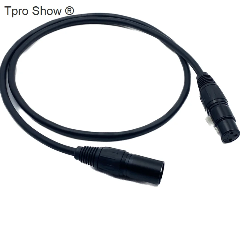 1M 2M Dmx Kabel 3-Pins Dmx512 Draden Metalen Mannelijke/Vrouwelijke Stekker Podium Verlichting Accessoire Van Toepassing Voor Draadloze Dmx Controller Dj Consol