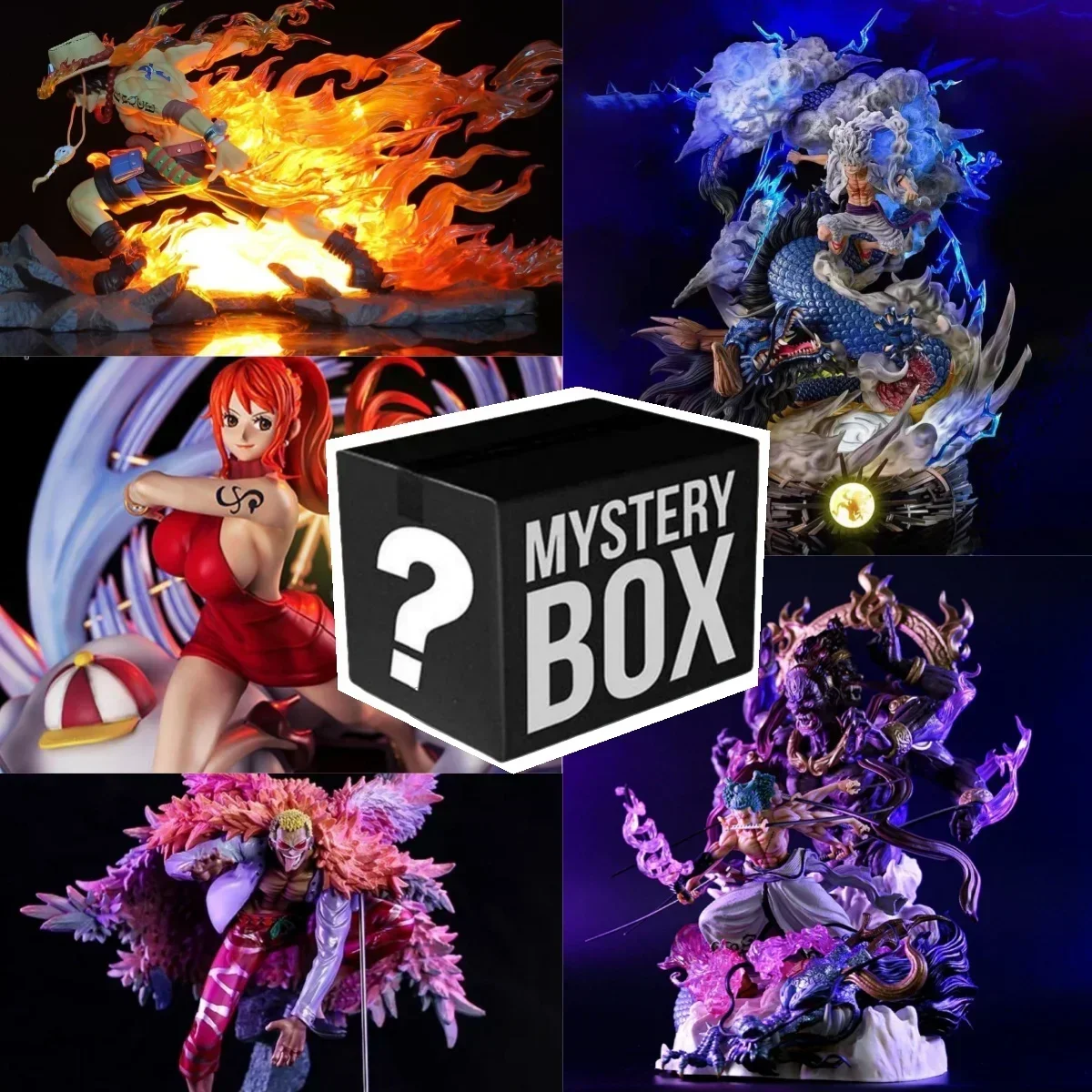 One Piece Anime Character Figure Mystery Box Surprise  Luffy Gear 5  Emperors Lucky Box Blind Box 4 10-30cm