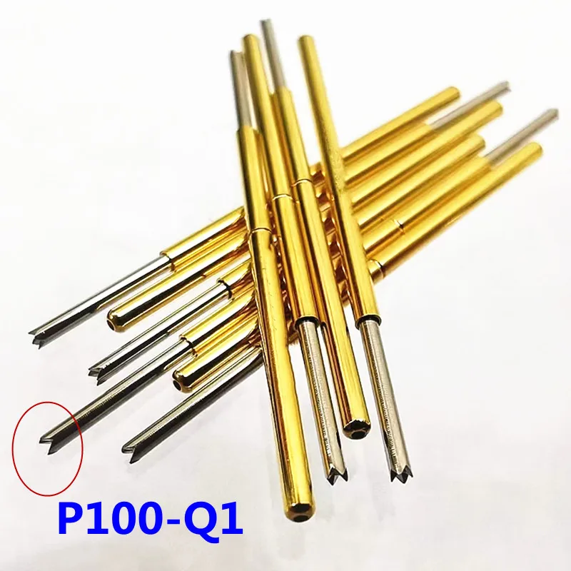 100PCS/bag P100-Q1 Four Claw Plum Blossom Spring Test Needle Outer Diameter 1.36mm Long 33.35mm Used for PCB Testing