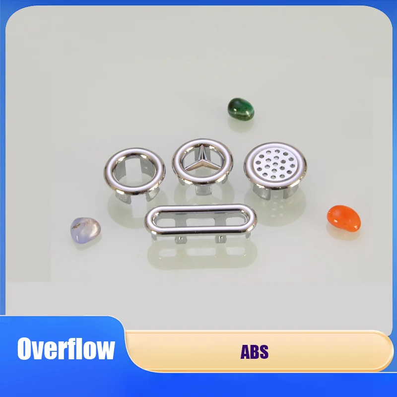 

Various types Bathtub Sink Ring Overflow Spare Cover Plastic Silver Plated Decoration Neat Bathroom Ceramic Basin Overflow